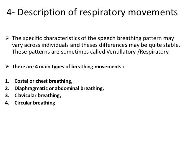 types of breathing patterns