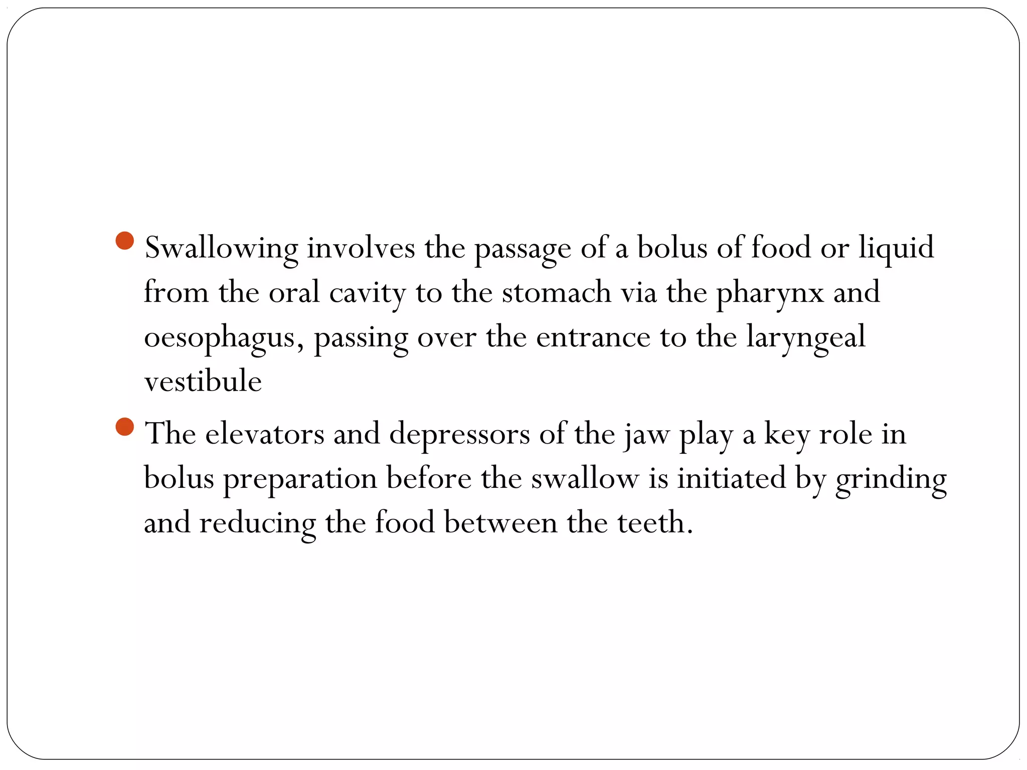 Physiology of swallowing | PPT