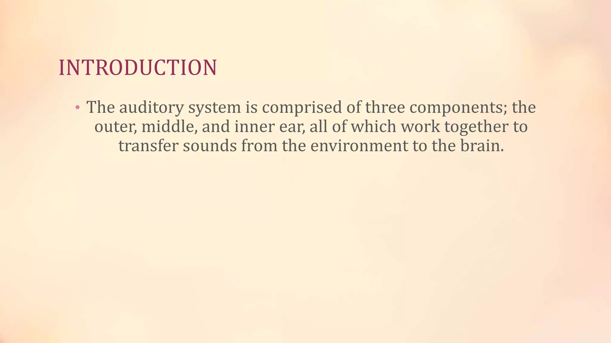 Physiology of the ear | PPTX