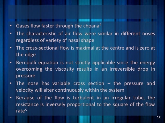 g/sec flow air Physiology the of nose