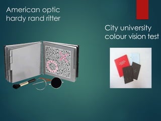 Handy Hand Ritter Vision Test Comprehensive Physiology of Vision and Colour Vision Mechanisms | PPTX