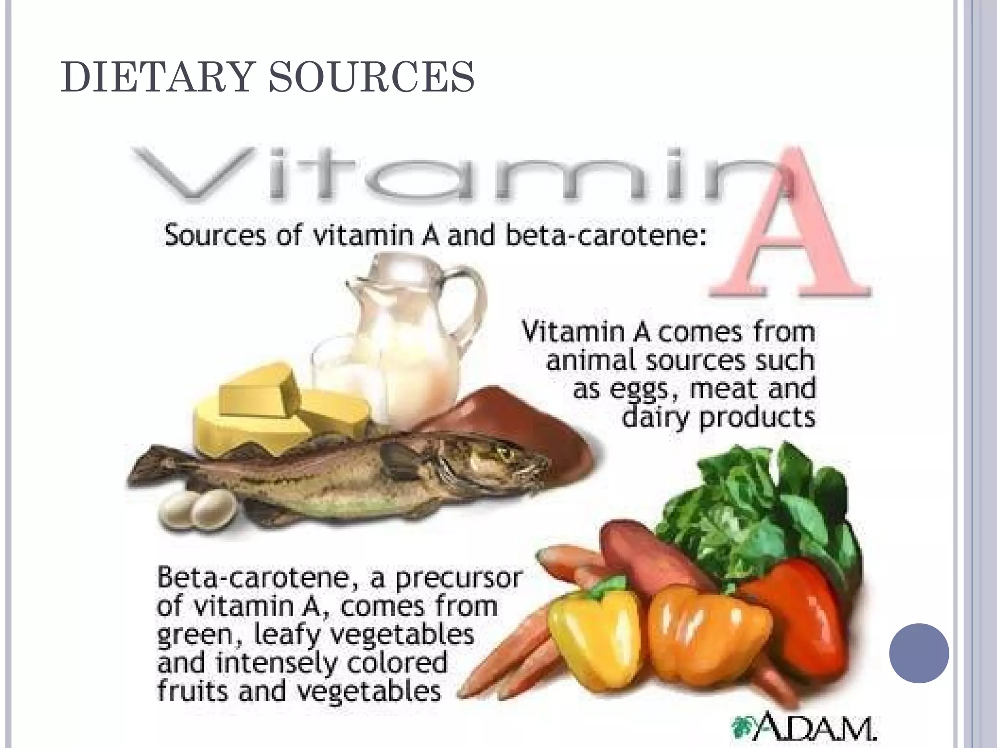 DIETARY SOURCES
 