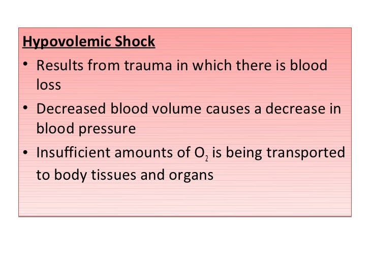 Physiology shock