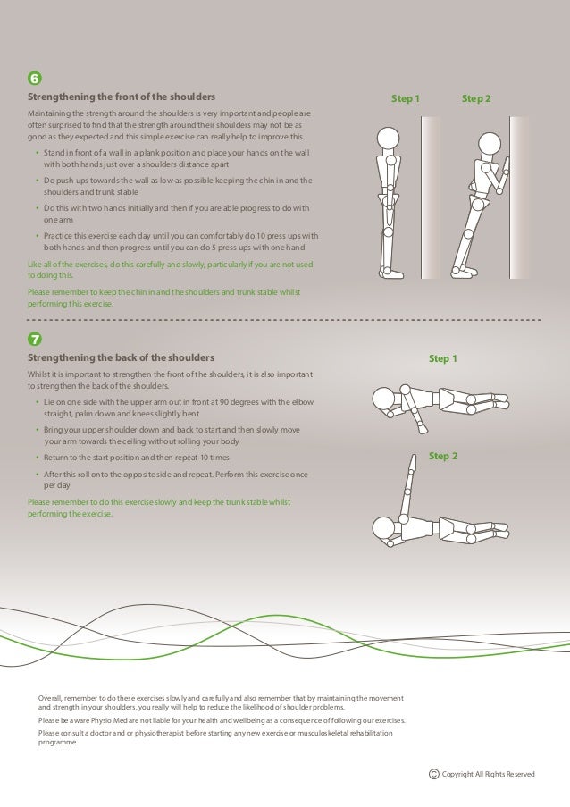 Physio Med Shoulder Exercises for Stretching and Strengthening