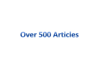 Over 500 Articles