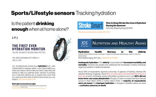 Sports/Lifestylesensors Trackinghydration
 