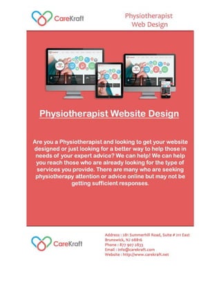 Physiotherapist website design