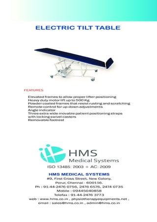H. M. S. Medical Systems, Chennai, Ultrasound Device