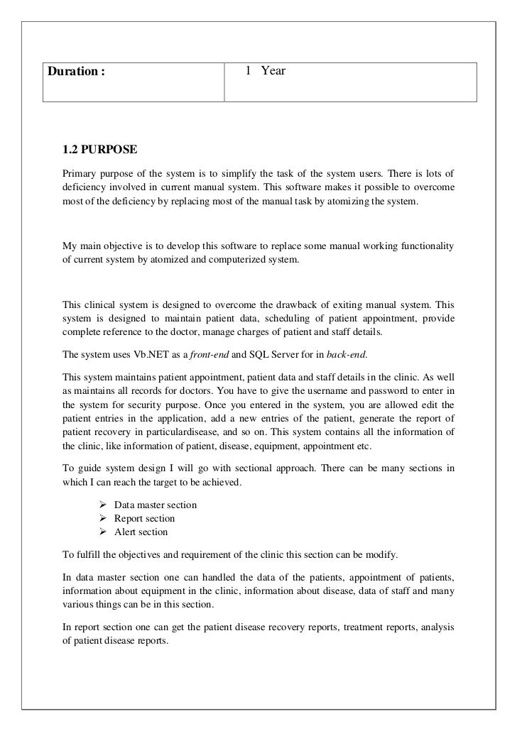physiotherapy clinical system year end report template