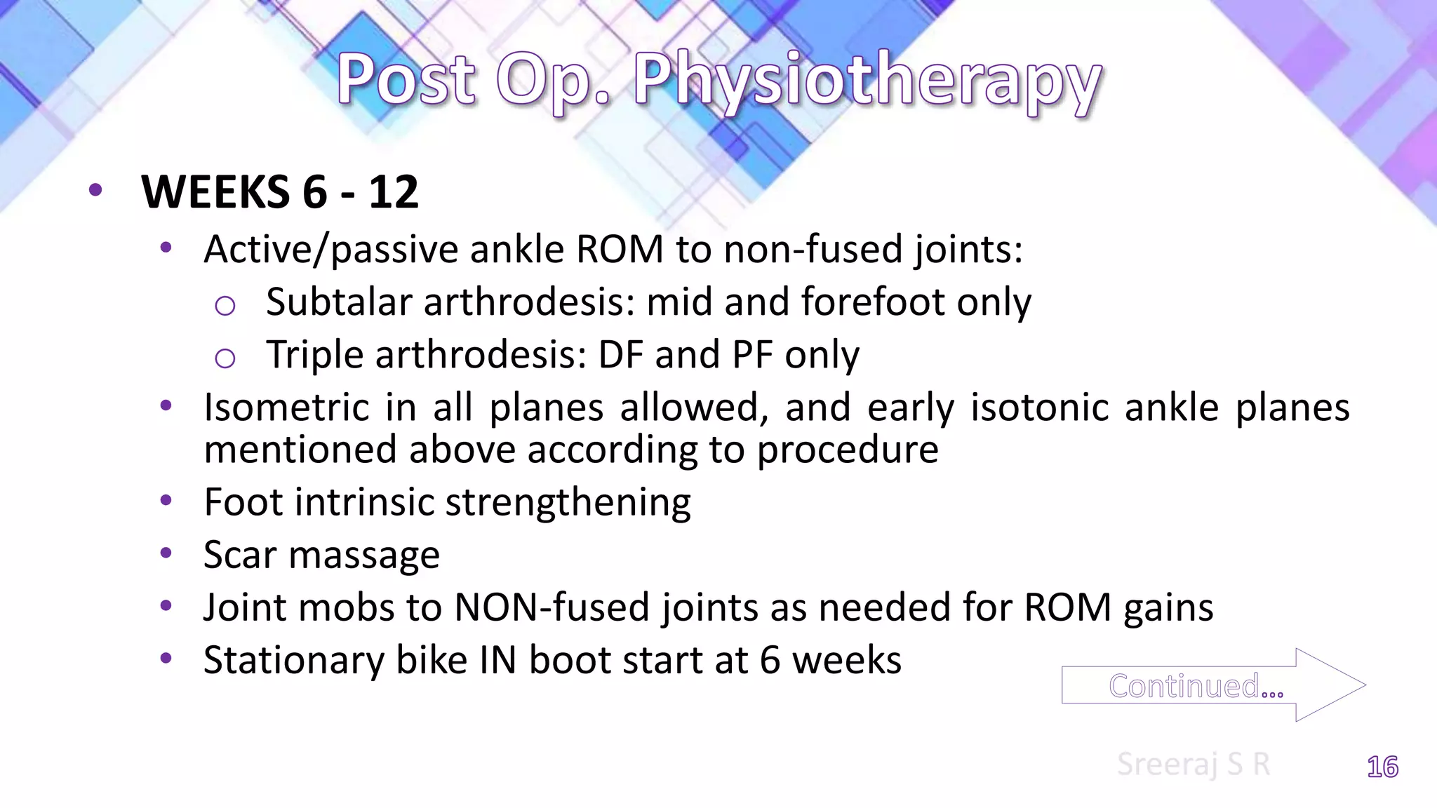 Physiotherapy for ankle & foot deformities | PPTX