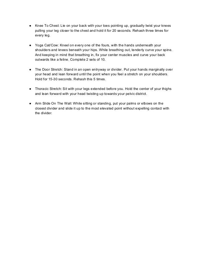 Physiotherapy for upper back pain