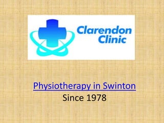 Physiotherapy in Swinton
       Since 1978
 