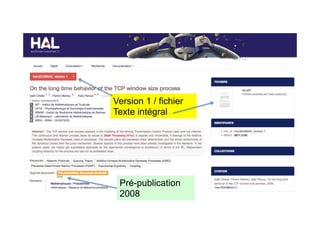 Version 1 / fichier
Texte intégral
Pré-publication
2008
 