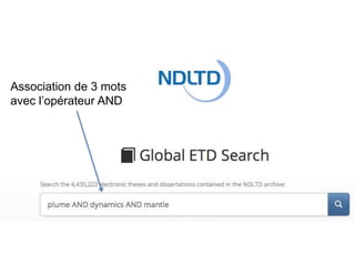 Association de 3 mots
avec l’opérateur AND
 