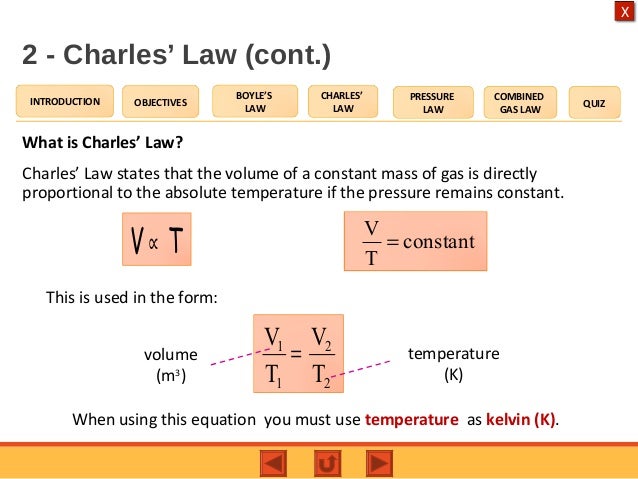 what are the constant variables in charles law