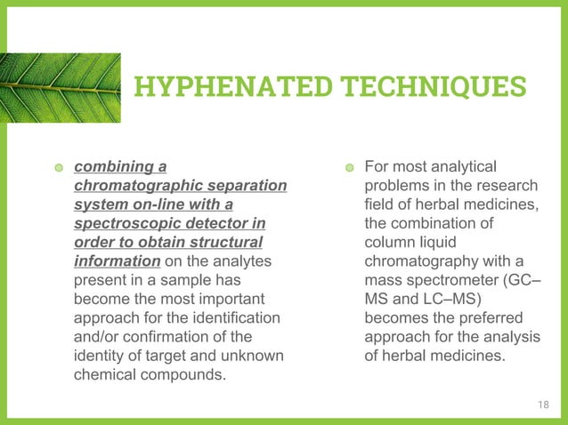 Phytochemical fingerprinting by hptlc and gc ms | PPTX | Skin Care | Beauty