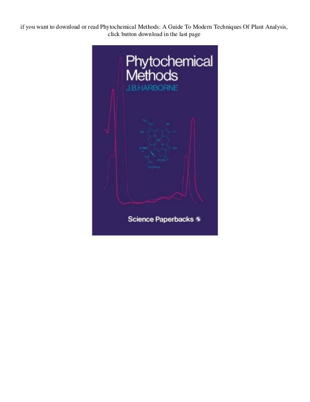 [NEW] Phytochemical Methods A Guide To Modern Techniques Of Plant Analysis