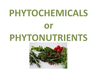 Phytochemicals or phytonutrients