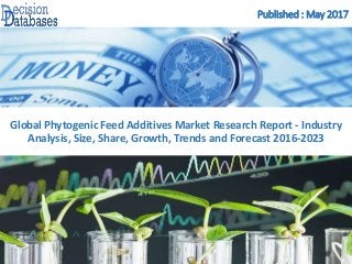 Published : May 2017
Global Phytogenic Feed Additives Market Research Report - Industry
Analysis, Size, Share, Growth, Trends and Forecast 2016-2023
 