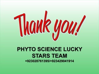 PHYTO SCIENCE LUCKY
STARS TEAM
+923028761395/+923429041914
 