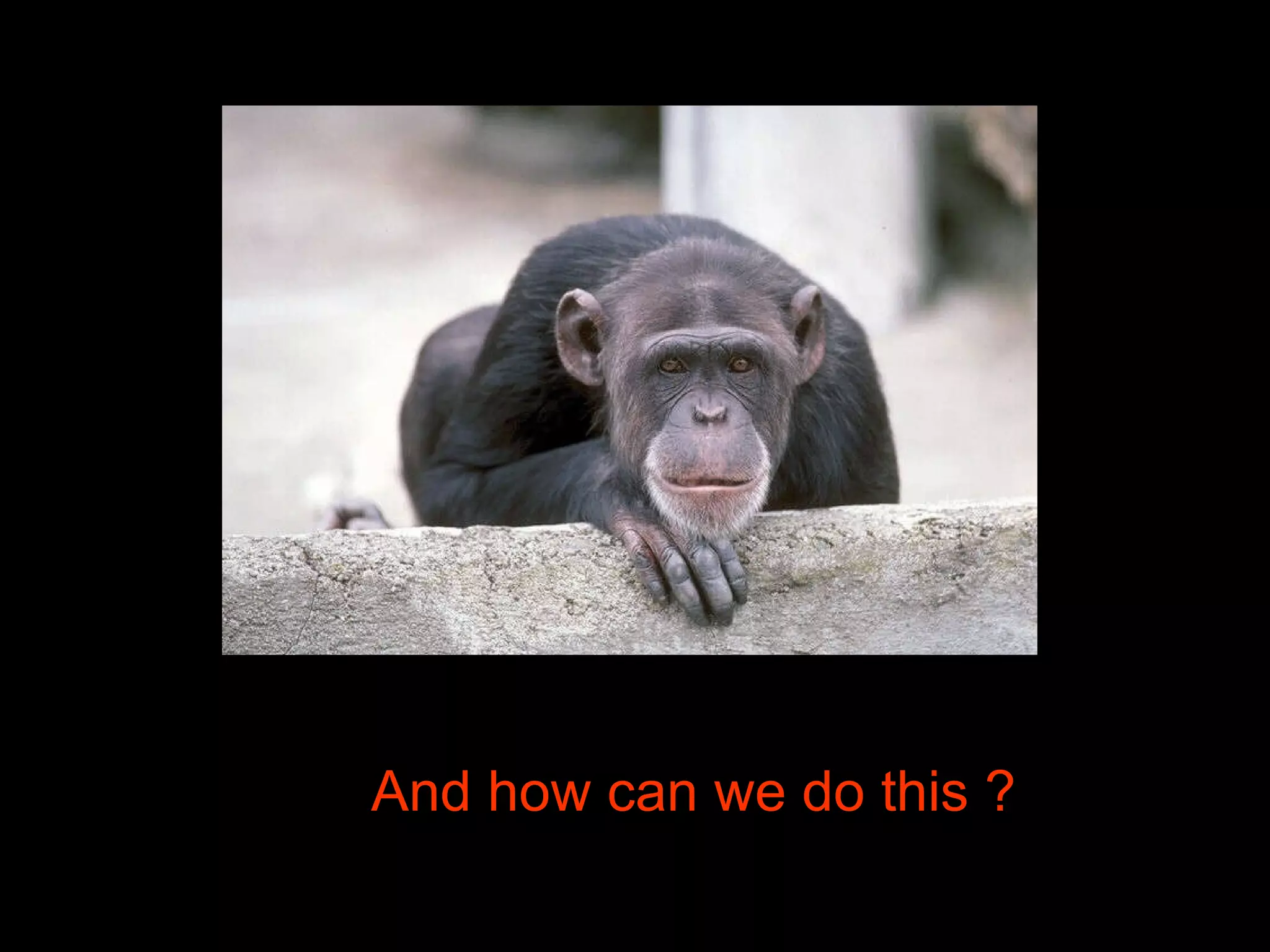 And how can we do this ? 