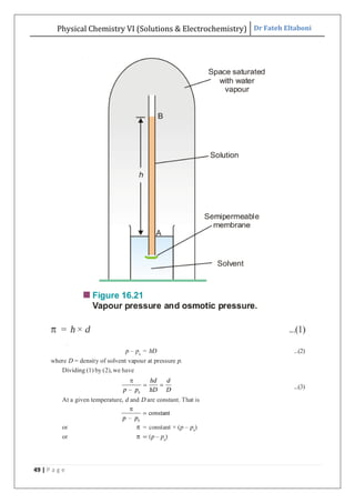 Physical Chemistry VI (Solutions & Electrochemistry) Dr Fateh Eltaboni
49 | P a g e
 