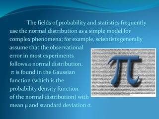 Pi In Statistics Pi | PPTX