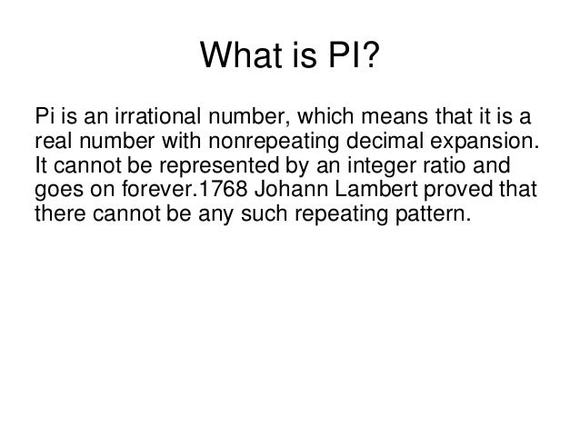 What Is Pi What Is Pi