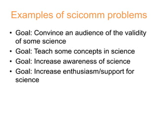 Design thinking for science communication | PPTX