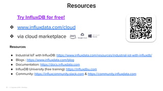 ML & Data Processing for Industrial IoT with InfluxDB | PDF