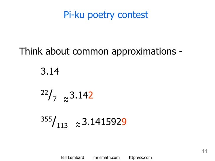 Pi Ku Poetry Contest