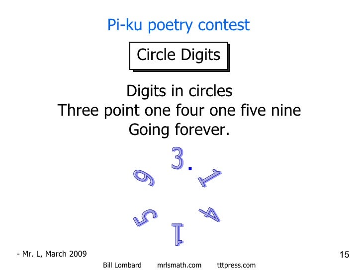 Pi Ku Poetry Contest