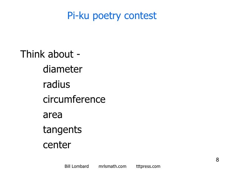 Pi Ku Poetry Contest