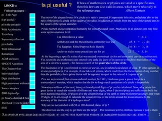 History and Algorithm of pi | PPT