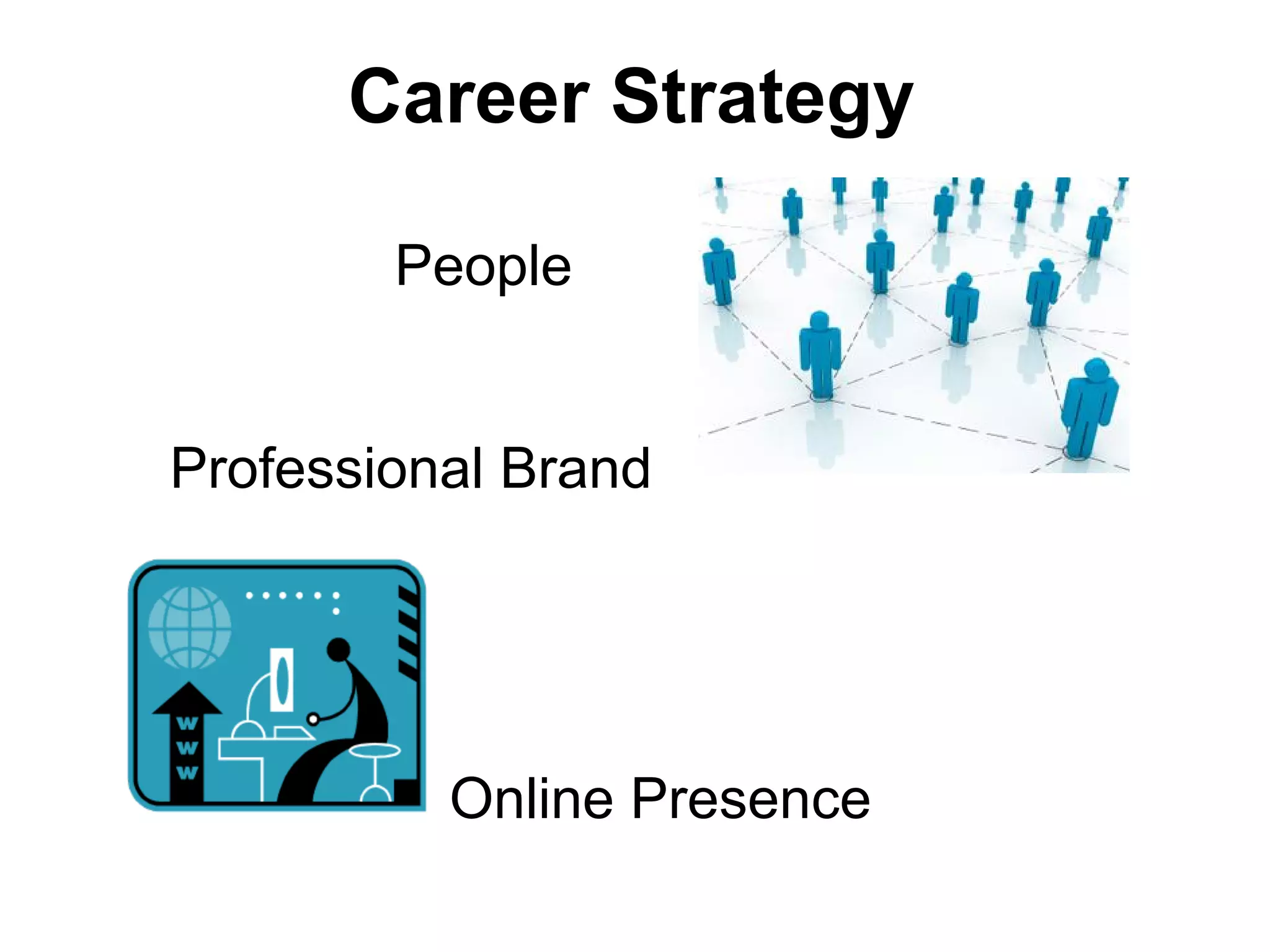 Career Strategy

        People


Professional Brand




          Online Presence
 