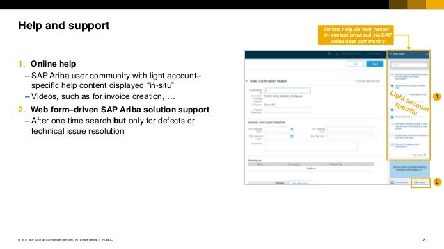 Ariba Network Light Account And Light Enablement
