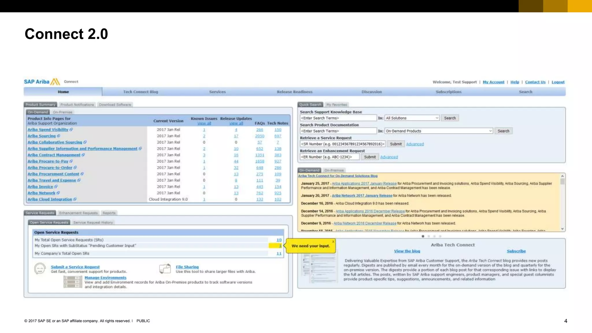 4PUBLIC© 2017 SAP SE or an SAP affiliate company. All rights reserved. ǀ
Connect 2.0
 