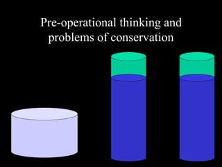 Pre-operational thinking and problems of conservation 