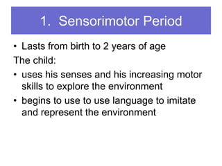 PIAGET COGNITIVE DEVELOPMENT | PPT