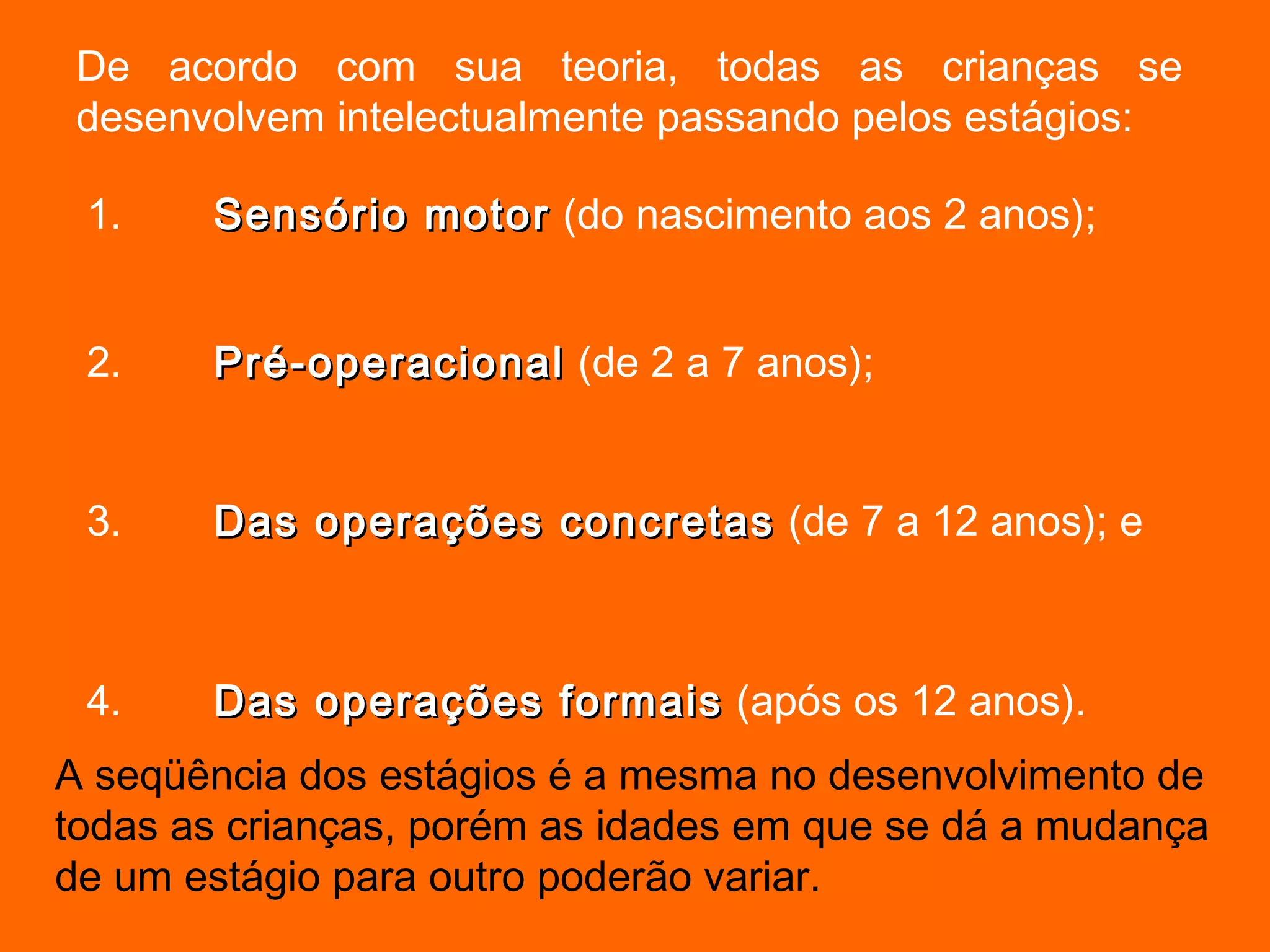 Piaget fases | PPT