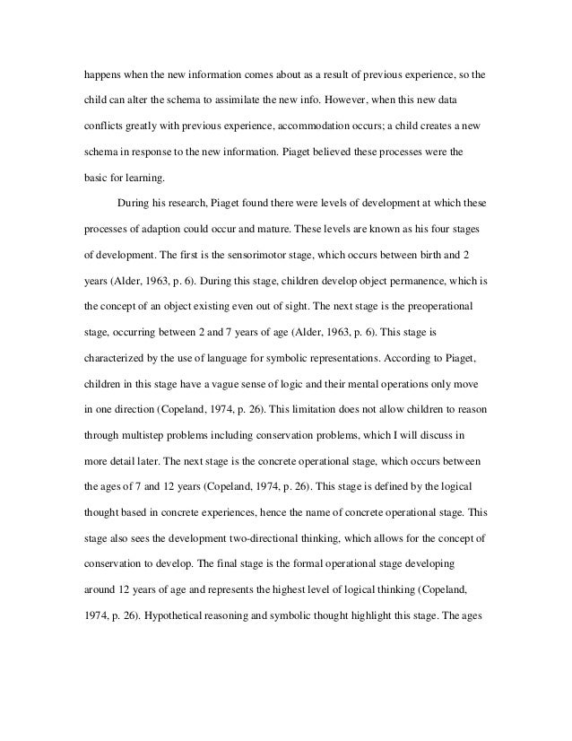 piaget's final stage