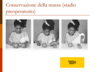 Conservazione della massa (stadio
preoperatorio)
 