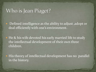 Piaget s development pshchology PPT