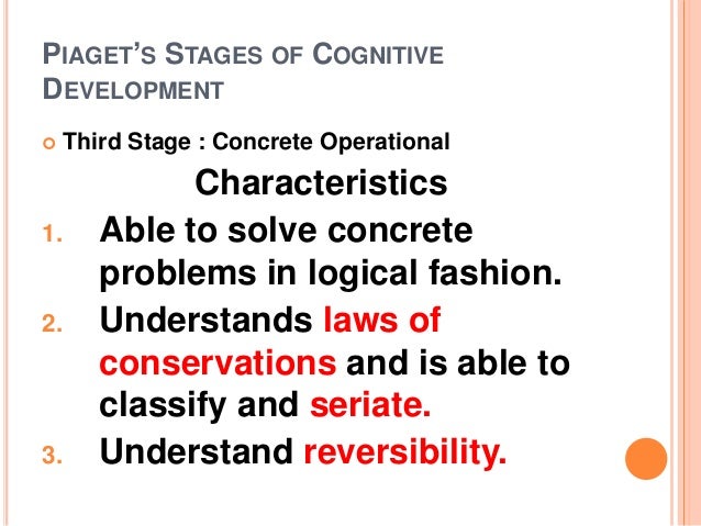 piaget s stages of cognitive development