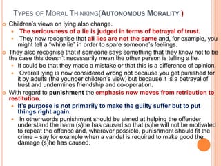 Piaget's theory of moral development | PPT