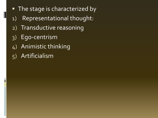 Piaget's theory on cognitive development | PPTX