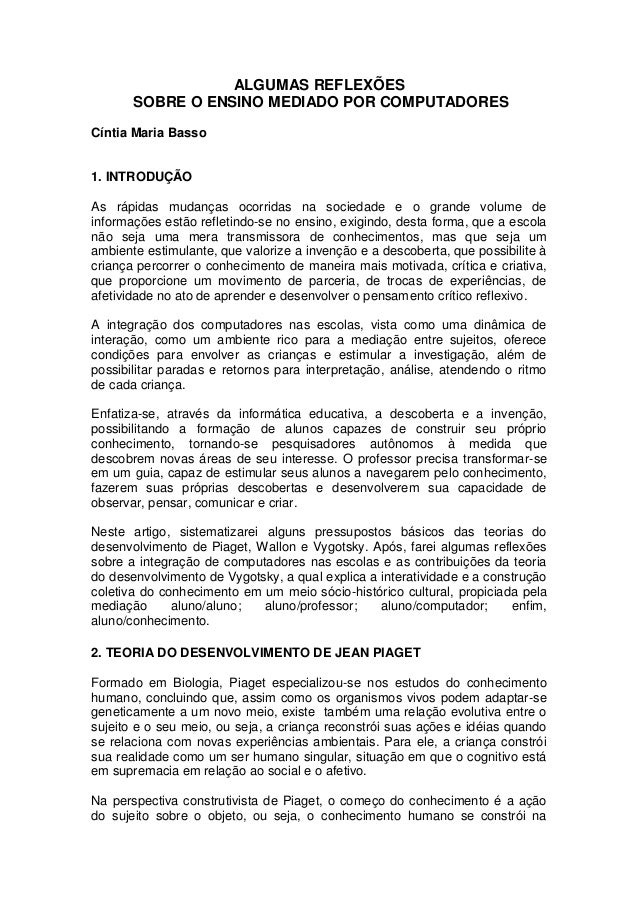 teorias da aprendizagem piaget pdf teorias da aprendizagem piaget pdf