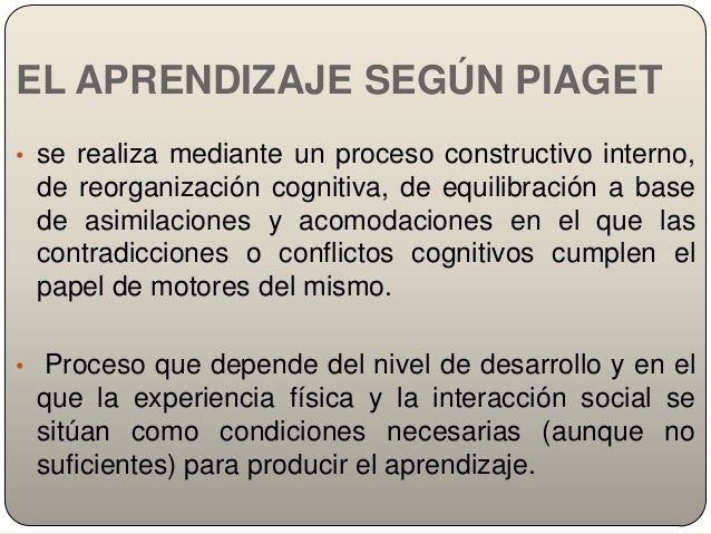 El Aprendizaje De Las Matematicas Según Las Etapas O Estadios De Piaget