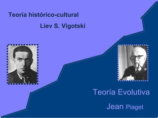 Teoría histórico-cultural  Liev S. Vigotski Teoría Evolutiva Jean  Piaget   