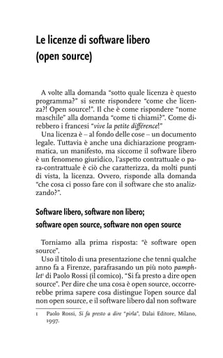 Open source, software libero e altre libertà (Libro di Carlo Piana - 2018)